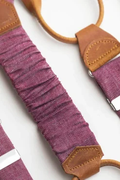 Beerenfarbene Hosenträger>Fafigo Best