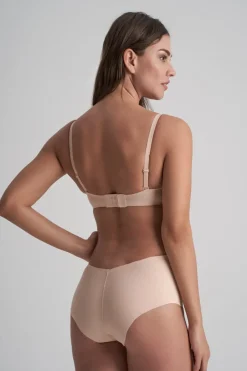 BH in Beige mit abnehmbaren Trägern –>Bye Bra Discount