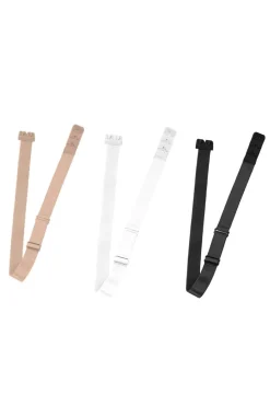 BH-Verlängerung in Beige, Schwarz und Weiss, 3-er Set –>Bye Bra Clearance