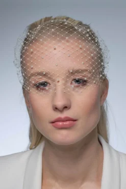 Birdcage Schleier mit Perlen>Poirier