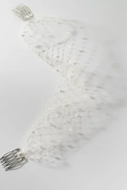 Birdcage Schleier mit Perlen><noscript><img width=