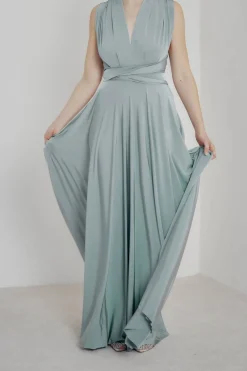 Bodenlanges Brautjungfernkleid – Ballgown Cucumber><noscript><img width=