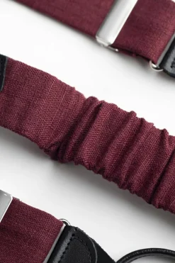 Bordeauxrote Herren-Hosenträger><noscript><img width=