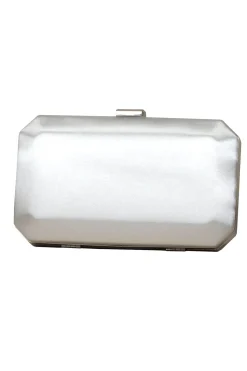 Box Clutch – Ebony Ivory Satin | The><noscript><img width=