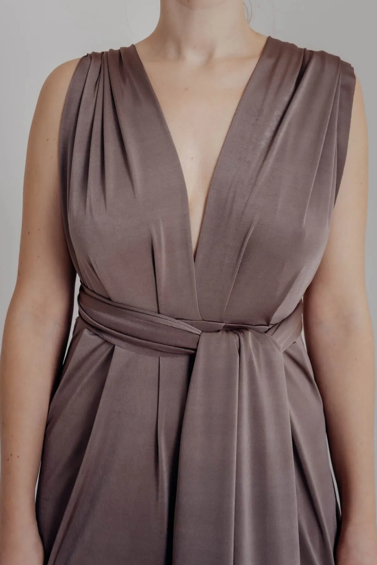 Brauner Einteiler – Jumpsuit Convertible Mushroom>twobirds Sale