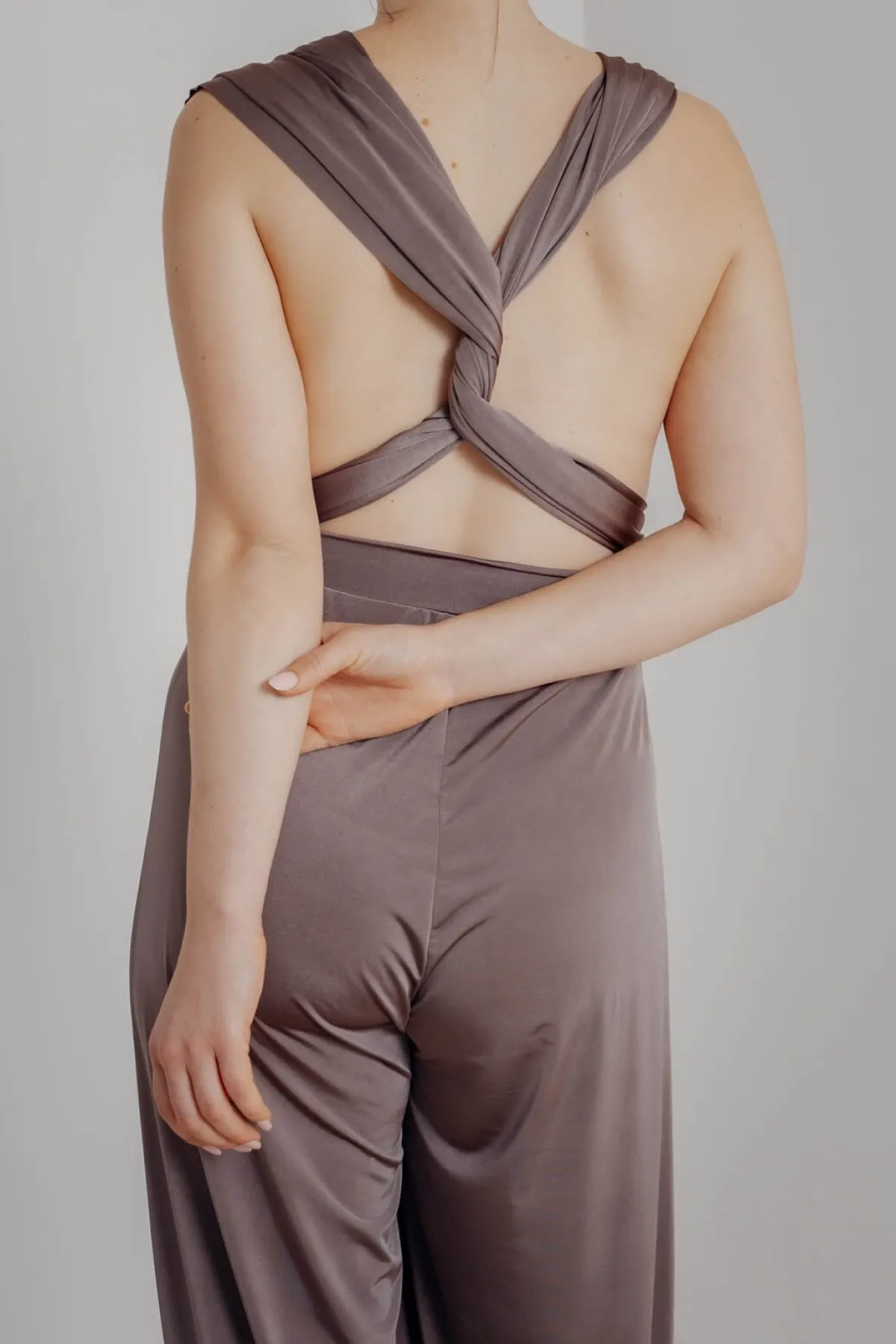 Brauner Einteiler – Jumpsuit Convertible Mushroom>twobirds Sale