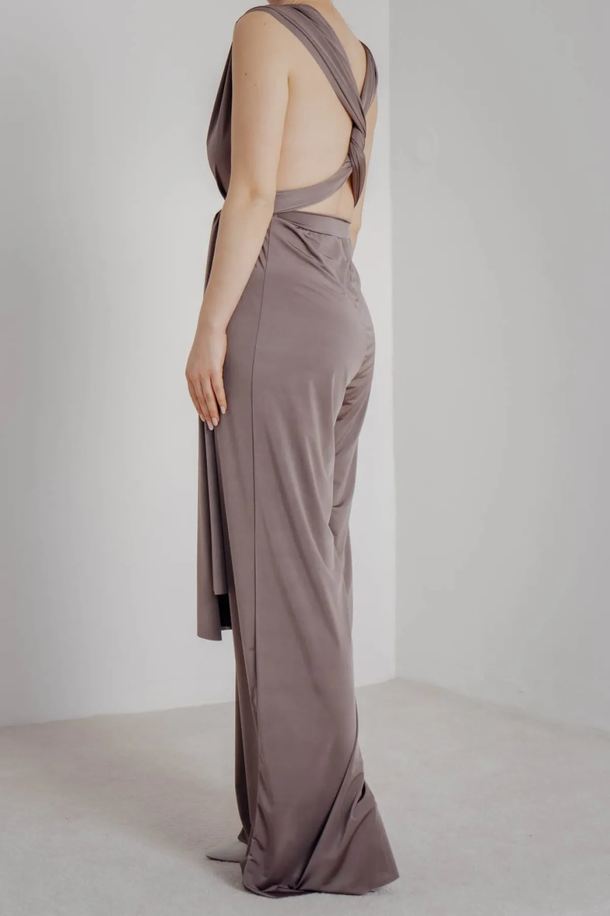 Brauner Einteiler – Jumpsuit Convertible Mushroom>twobirds Sale