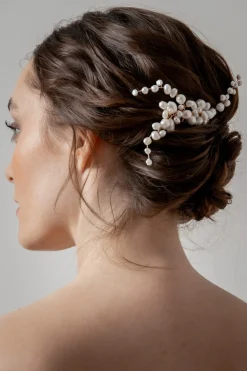 Braut Haarkamm mit großer Perlenverzierung>La Chia Hot
