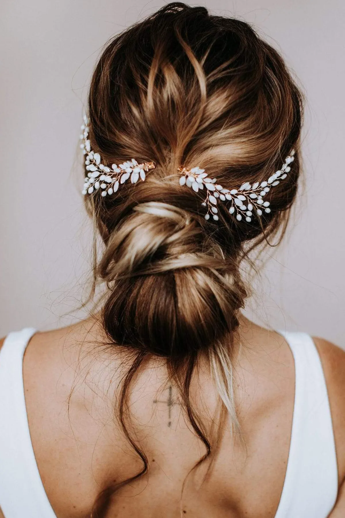 Braut Haarklammer, Haarschmuck mit Opalsteinen>La Chia New