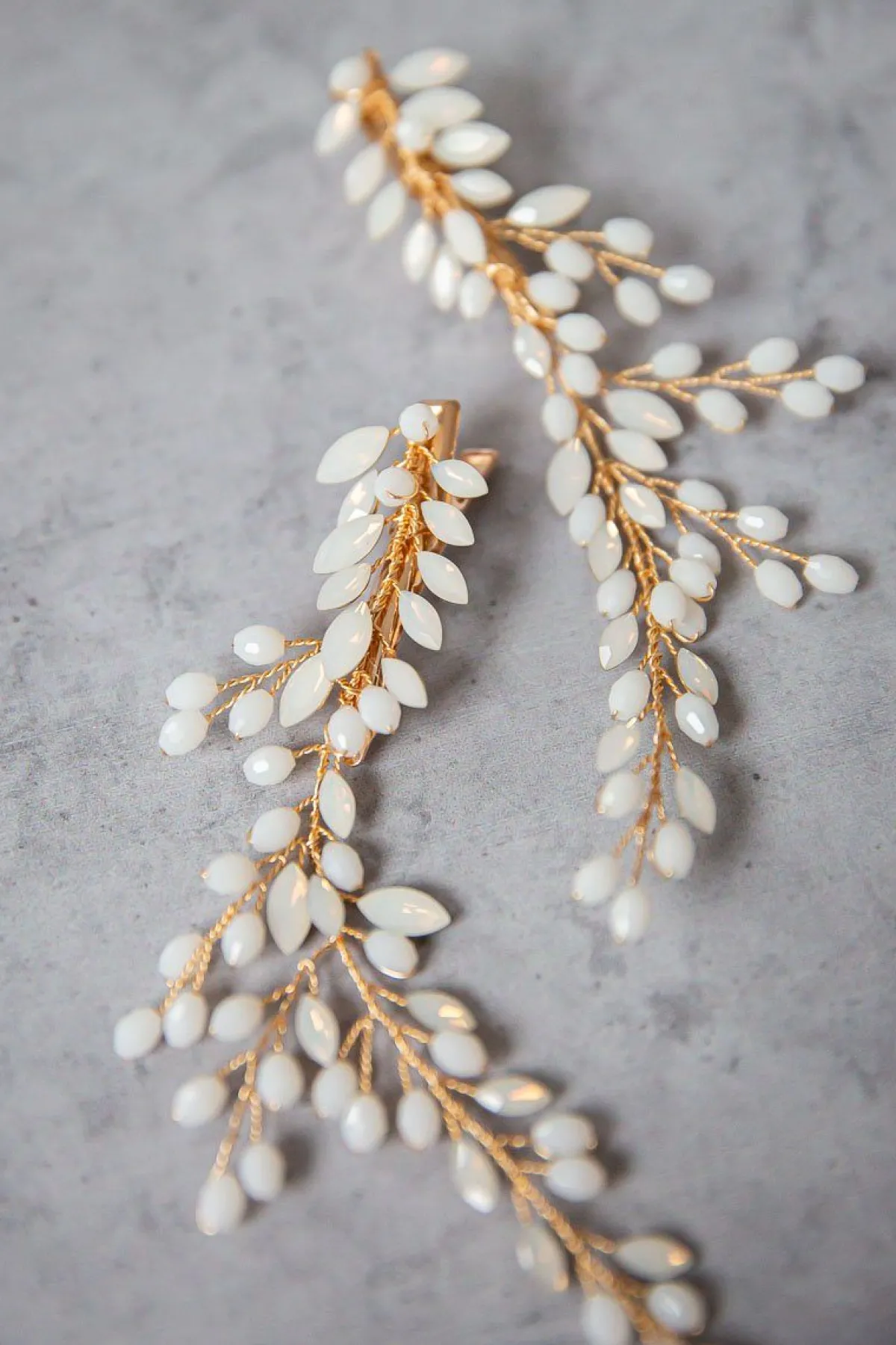 Braut Haarklammer, Haarschmuck mit Opalsteinen>La Chia New