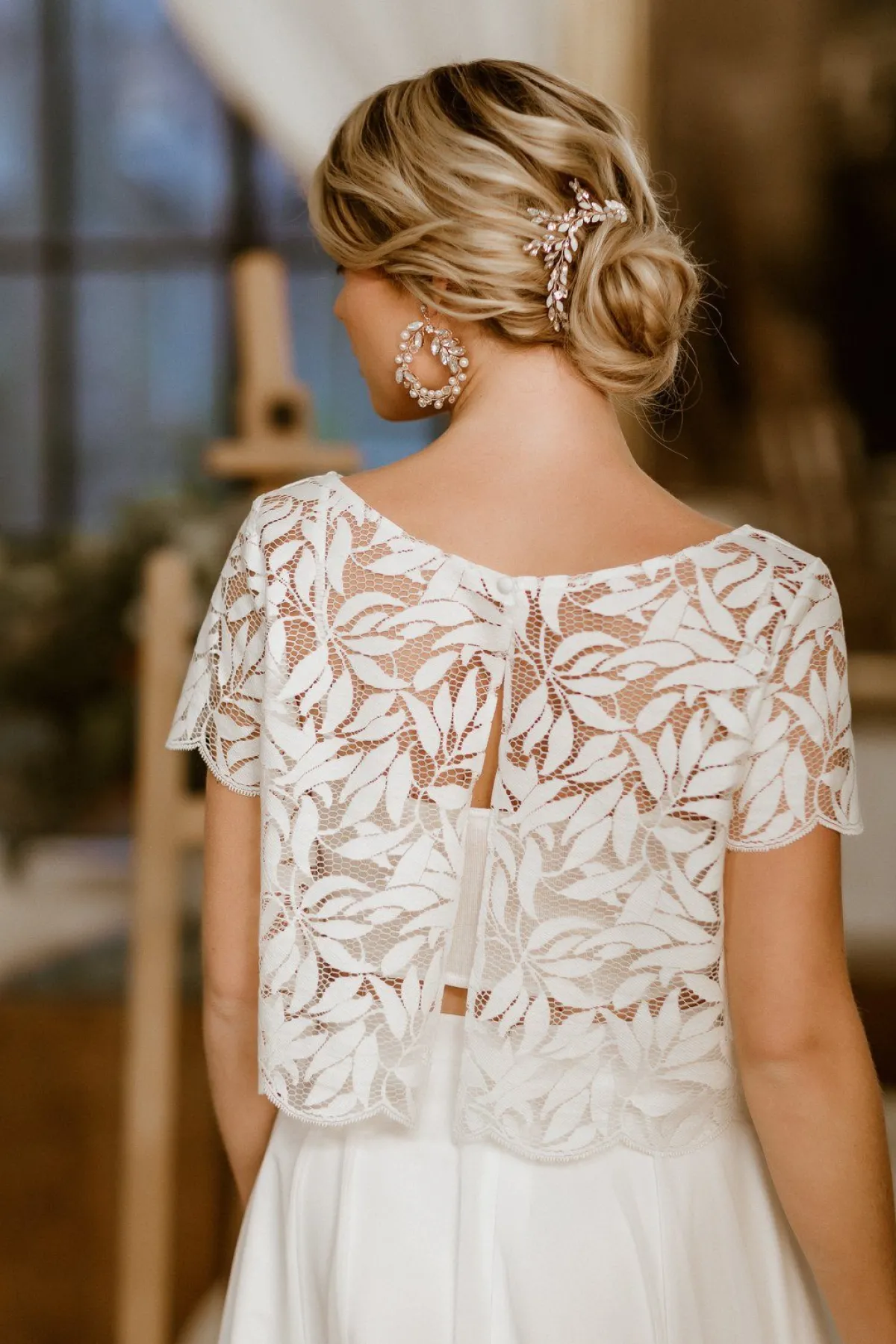 Braut Haarschmuck, Haarspange mit Strass und Kristall>La Chia