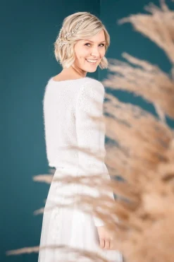 Braut Haarschmuck, Haarspange mit Strass und Kristall><noscript><img width=