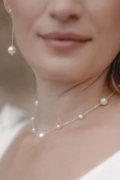 Braut Halskette mit Perlenanhängern – Out Of The Shell><noscript><img width=