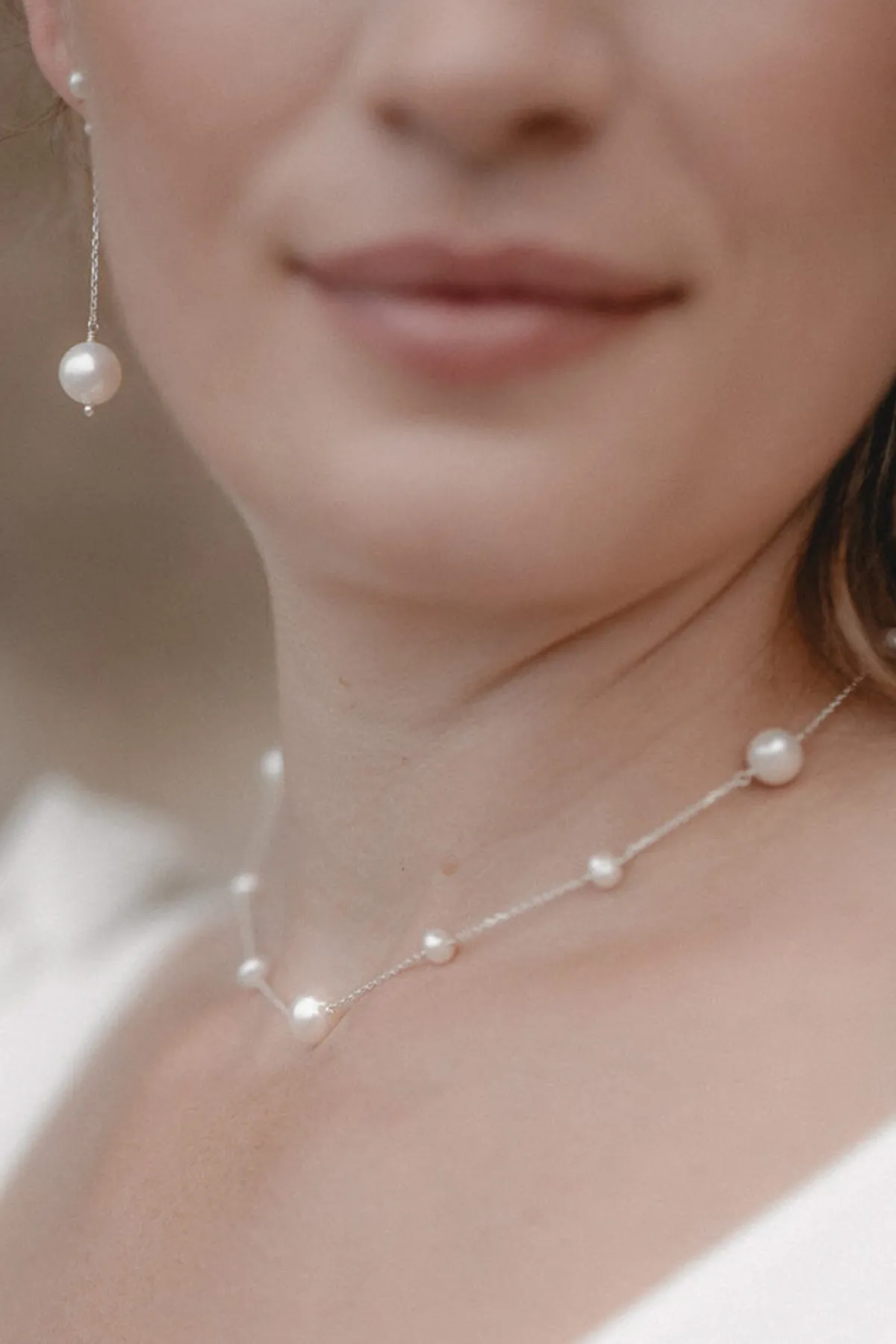 Braut Halskette mit Perlenanhängern – Out Of The Shell>Juvelan New