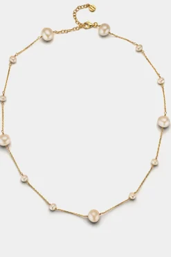 Braut Halskette mit Perlenanhängern – Out Of The Shell><noscript><img width=