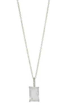 Braut Halskette mit Smaragdschliff-Kristall – Icon><noscript><img width=