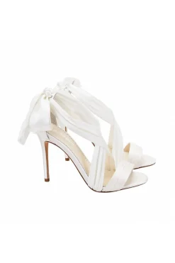 Braut High Heels mit Seidenband und Schleife – Kate Shoes>Bella Belle New