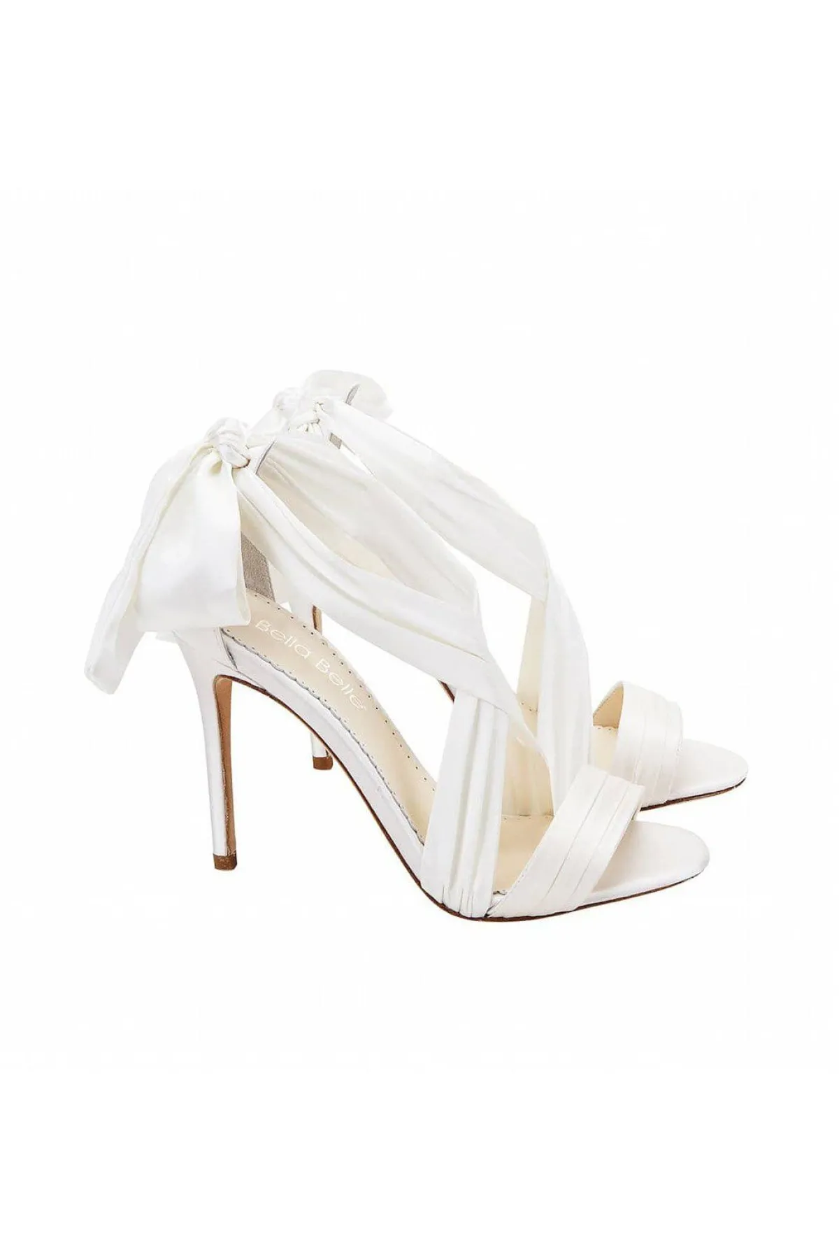 Braut High Heels mit Seidenband und Schleife – Kate Shoes>Bella Belle New