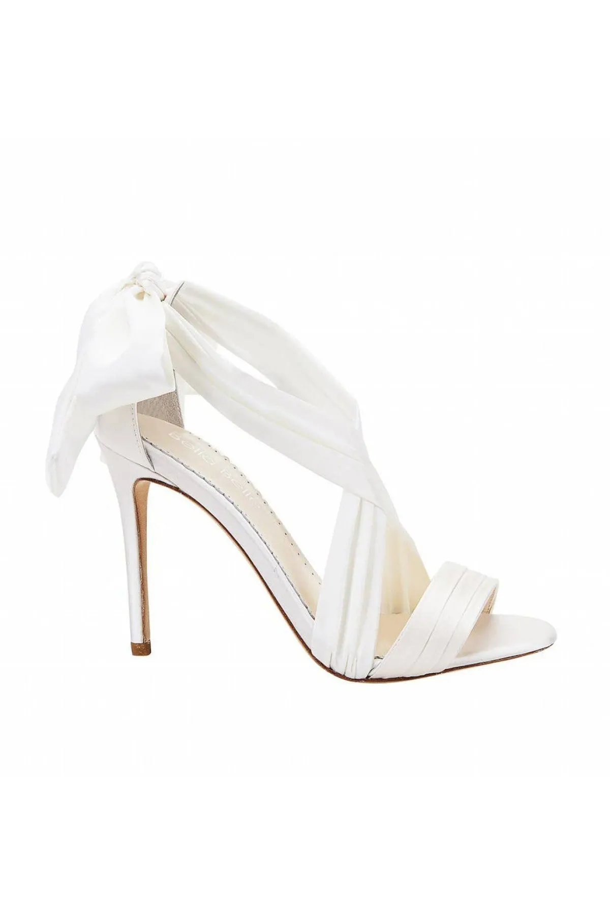 Braut High Heels mit Seidenband und Schleife – Kate Shoes>Bella Belle New