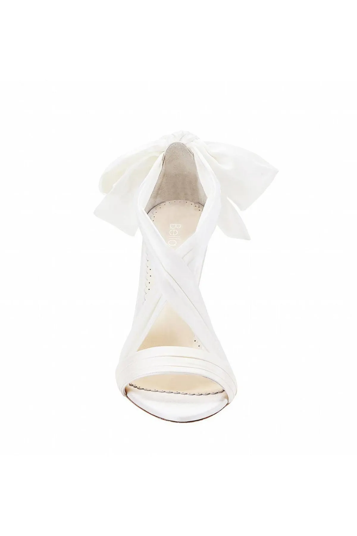 Braut High Heels mit Seidenband und Schleife – Kate Shoes>Bella Belle New