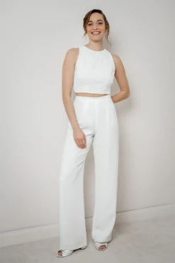 Braut Hose in Ivory – Tihana><noscript><img width=