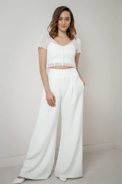 Braut Hose mit weitem Bein – Zari>noni Outlet