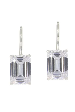 Braut Ohrringe mit großen Kristallen – Icon><noscript><img width=