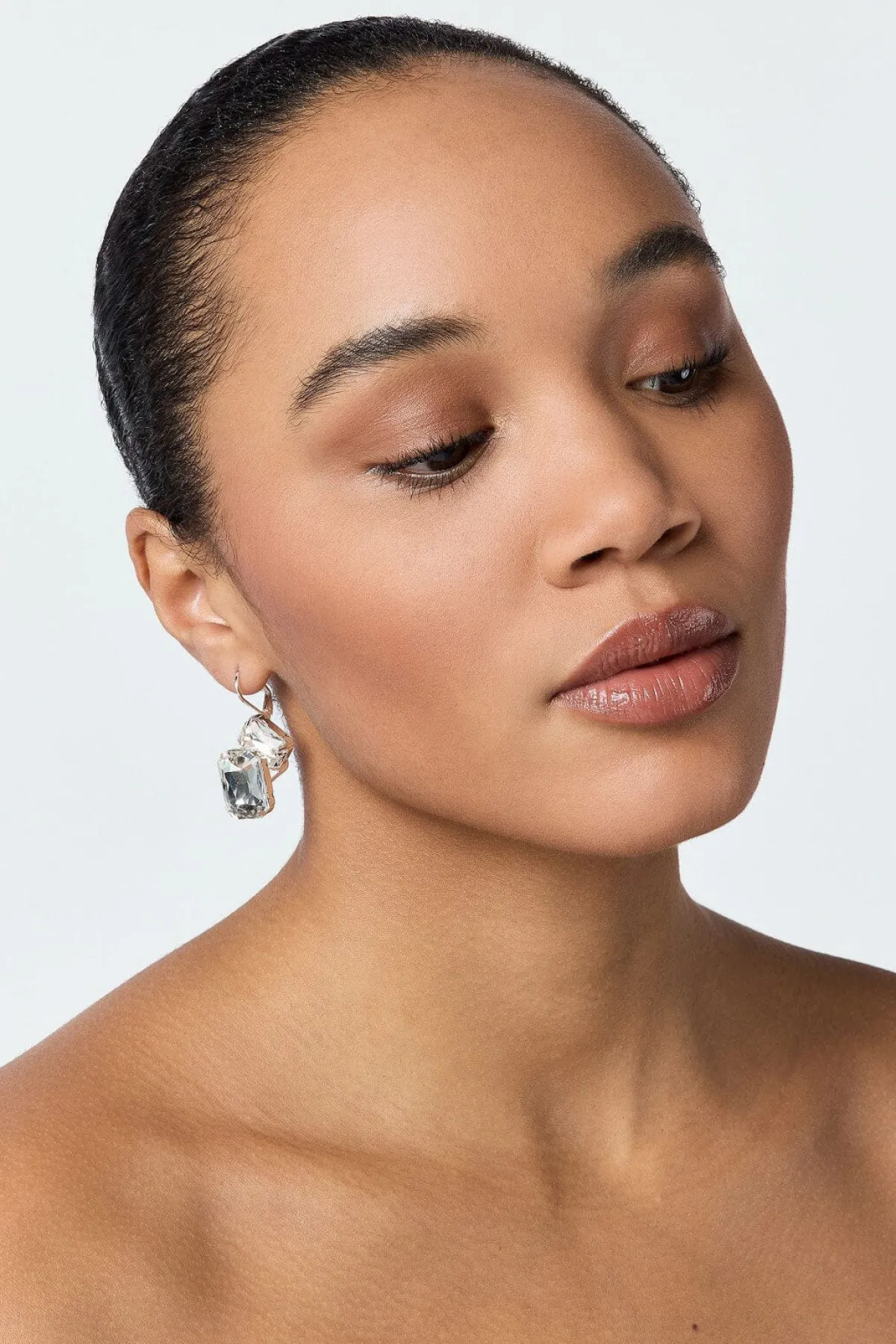 Braut Ohrringe mit Strass-Anhängern>Poirier