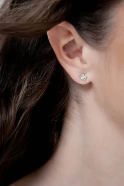 Braut Ohrstecker in Kristall-Optik>Weise