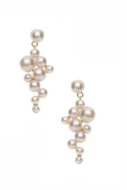 Braut Ohrstecker mit Perlenanhänger>Poirier Hot