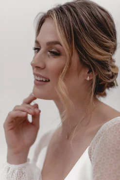 Braut Ohrstecker mit Zirkonia Kristallen - Dazzling Beauty>Juvelan Online