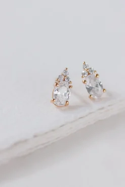 Braut Ohrstecker mit Zirkonia Kristallen - Dazzling Beauty><noscript><img width=