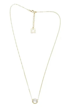 Braut Ohrstecker und Halskette mit Strass>Poirier Outlet