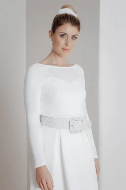 Braut Pullover aus Feinstrick mit V-Ausschnitt>forever & eva Best