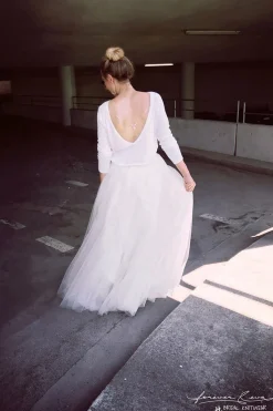 Braut Pullover aus Feinstrick mit V-Ausschnitt><noscript><img width=