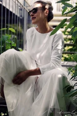 Braut Pullover aus Feinstrick mit V-Ausschnitt><noscript><img width=