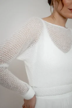 Braut Pullover aus Strickmix – Yosie>noni Hot