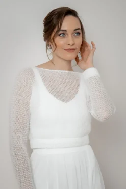 Braut Pullover aus Strickmix – Yosie><noscript><img width=