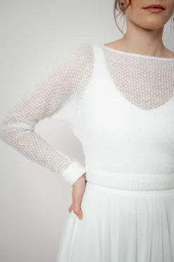 Braut Pullover aus Strickmix – Yosie><noscript><img width=
