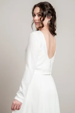 Braut Pullover mit Rückenausschnitt>Bianco Evento