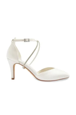 Braut Pumps mit funkelndem Riemen – Marielle Ivory Satin | G.Westerleigh>G. Westerleigh Hot