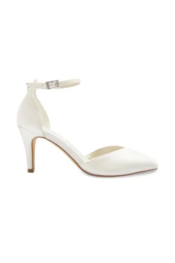 Braut Pumps mit funkelndem Riemen – Marielle Ivory Satin | G.Westerleigh><noscript><img width=