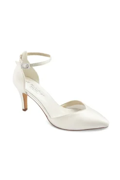Braut Pumps mit funkelndem Riemen – Marielle Ivory Satin | G.Westerleigh><noscript><img width=