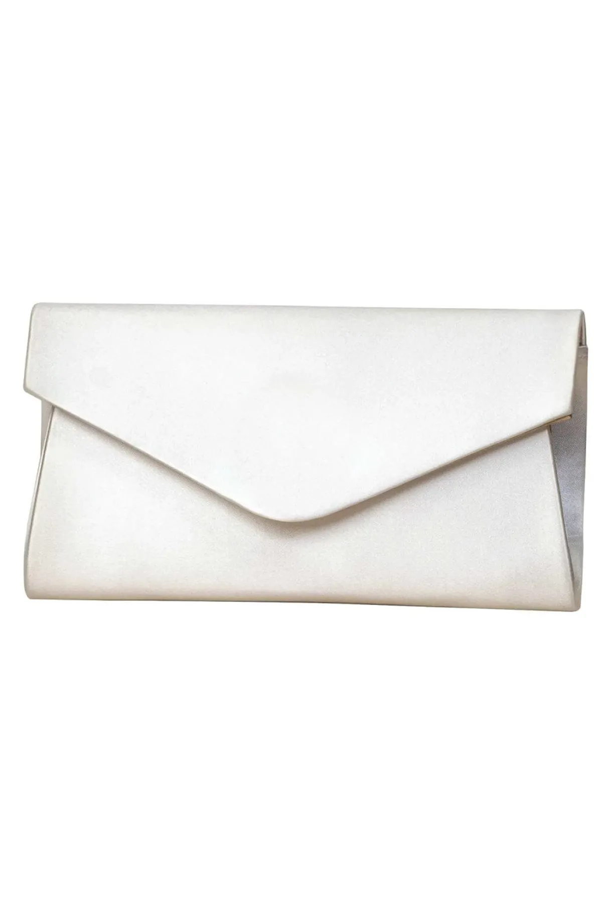 Braut Satin Clutch – Simone Ivory Dyeable | The>Perfect Bridal Company Online