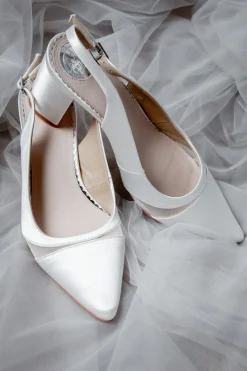 Braut Slingbacks aus Satin – Brooke | The>Perfect Bridal Company