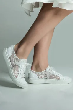 Braut Sneakers mit Blumenspitze – Nadine | G.Westerleigh>G. Westerleigh New