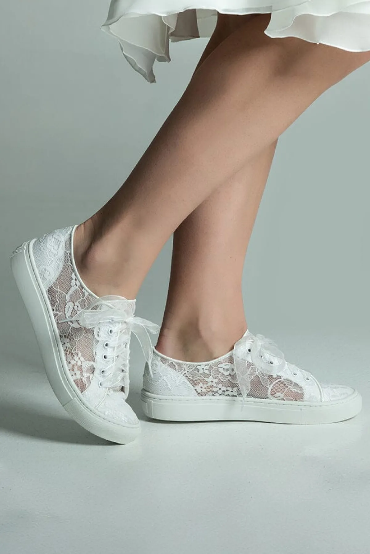 Braut Sneakers mit Blumenspitze – Nadine | G.Westerleigh>G. Westerleigh New