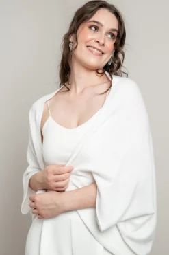 Braut Strickjacke aus Kaschmir mit weiten Ärmeln>Poirier Outlet