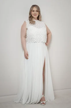 Braut Top aus Paillettenspitze – Eske Curvy><noscript><img width=