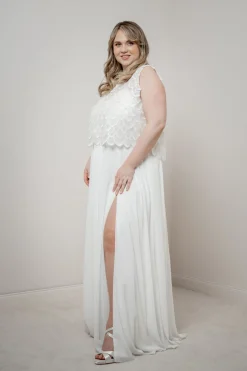 Braut Top aus Paillettenspitze – Eske Curvy><noscript><img width=